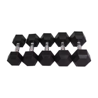 Ensemble d'haltères hexagonales réglables en caoutchouc avec logo personnalisé pour la musculation des bras, des épaules et de la poitrine, unisexe, pour la salle de sport