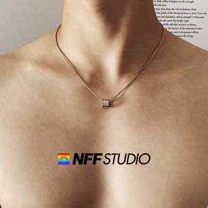 Nuevo Collar de <span class=keywords><strong>Cadena</strong></span> Hip Hop Creativo y Moderno para Hombre, Venta Caliente, Conjunto de Joyería Simple, Collares con Colgante de Moda, Venta al Por Mayor - Product Image 4