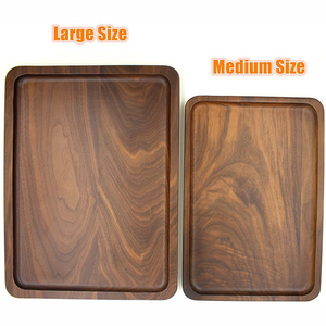 Assiette <span class=keywords><strong>en</strong></span> résine de <span class=keywords><strong>bois</strong></span> décorative écologique de grande taille pour le jeu de comptage des steaks, assiette pour les hamburgers - Product Image 2