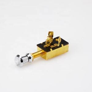 Interrupteur push-pull arrière 3 positions en laiton personnalisé montage sur panneau durable pour tracteur pièces de rechange fournitures marines - Product Image 1