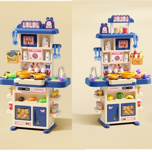 Children's 83cm Play House Kitchen <b>Toy</b> Set Sound Spray Water Simulation Utensils Gift <b>3</b> <b>Year</b> <b>Old</b> <b>Boys</b> Girls for Cooking Play - Product Image 3