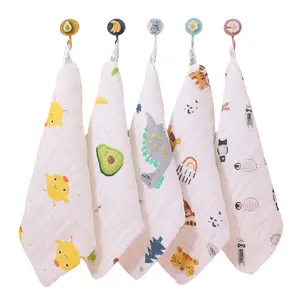 Baby Towel Cotton 6 layers Gauze Newborn Infant Toddler Face Towel Hand Bathing Bibs Handkerchief Children Soft Towel