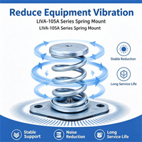 Amortisseur à ressort en acier galvanisé LIVA, support anti-vibration modèle 105A pour petits climatiseurs HVAC et machines vibrantes