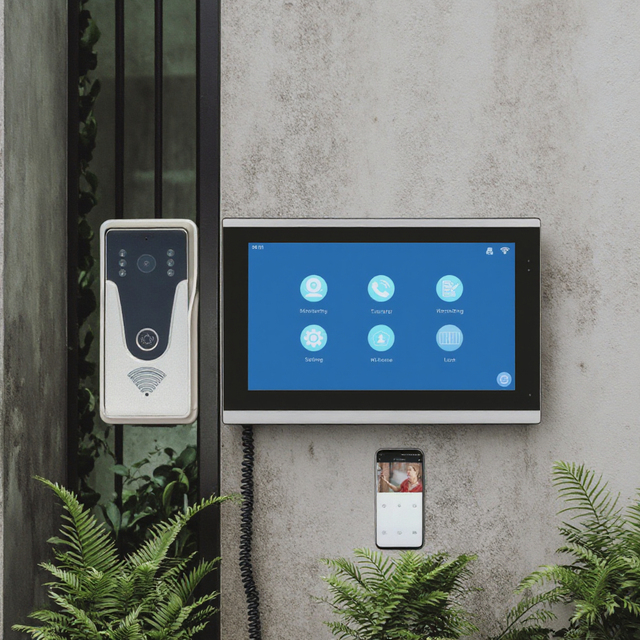 VIDEW Doorbell Camera Video Intercom System with 10 Inch HD Monitor Tuya Smart Night Vision Door Entry System RFID for Villa