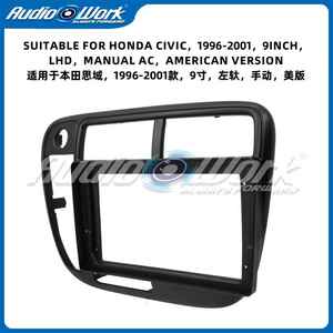 ราคาโรงงาน โครงวิทยุติดรถยนต์ขนาด 9 นิ้ว แบบพวงมาลัยซ้าย ระบบปรับอากาศธรรมดา รุ่นอเมริกา สำหรับ <span class=keywords><strong>Honda</strong></span> Civic ปี 1996-2001 - Product Image 3