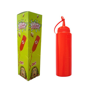 Bouteille de Ketchup en Plastique pour Farces Adultes, Jouet Amusant, Bouteille de Sauce à Presser pour <span class=keywords><strong>Blagues</strong></span>, Anti-Stress, Bouteille de Vinaigrette Amusante - Product Image 1