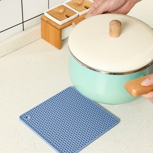 Hot Sale Food Grade Square Reusable Multi-function Placemat <b>Heat</b> <b>Resistant</b> <b>Silicone</b> Microwave Oven <b>Mat</b> Pot Holder Honeycomb <b>Mat</b> - Product Image 1