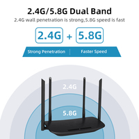 Router WiFi de Doble Banda 2.4GHz 5.8GHz, Antena con Interfaz Roscada, 5dBi de Alta Ganancia, Tipo Plano de Goma, para AP, Cámara, OEM, Personalizado