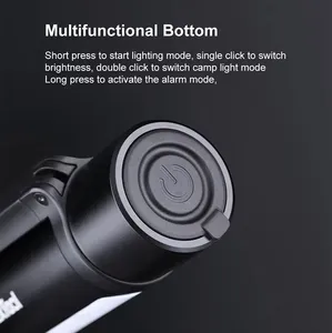 Lampe de poche Zoom 6 en 1 pour l'extérieur, multifonction, Portable, alarme sonore, 1000lm, étanche, 2600mAh, lampe de poche LED Nextool - Product Image 4