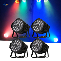 Pack de 8 projecteurs LED Par RVBW pleine couleur 18x10W avec connexion DMX 512 pour DJ, discothèque et éclairage de scène, livrés en flight case