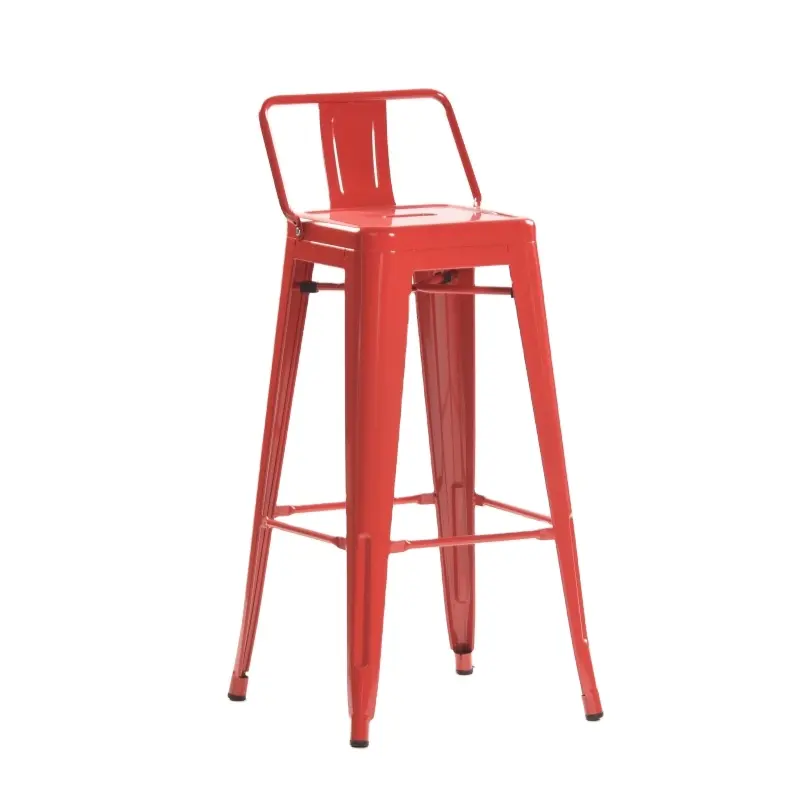 Cadeira de estilo industrial de alta qualidade com estrutura de ferro, opção de cores, usada em sala de jantar, sala de estar, restaurante, cadeiras altas de bar