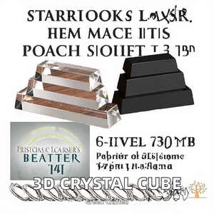 High Quality 3D <strong>Crystal</strong> Cube Customizable Factory Price Glass <strong>Block</strong> From Other <strong>Crystal</strong> Crafts Category - Product Image 2