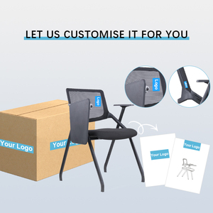 เก้าอี้นักเรียนพร้อมแผ่นรองเขียนโต๊ะโรงเรียนเก้าอี้ฝึกพับได้สำหรับห้องประชุม - Product Image 5