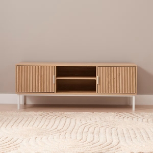 Design moderno Sala Móveis De Madeira TV Console Mesa TV Stand com Armários De Armazenamento e Portas