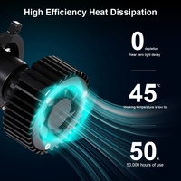 Faros LED Sunshiny Y3 Pro H4 Mini con Lente, Bombilla LED de Alta Potencia con Enfriamiento, Proyector Láser para Auto, H1 H7 H11 9005 Hb3