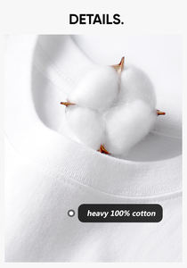 Custom <b>White</b> Plus Size <b>Heavyweight</b> Men'S <b>T</b>-<b>Shirts</b>, High Quality Cotton Pour Hommes Puff Print <b>T</b> <b>Shirt</b> for Mens - Product Image 5