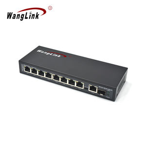 Conmutador PoE inteligente de alimentación externa Wanglink 100M 8 puertos PoE con puerto de enlace ascendente Gigabit y 1 conmutador PoE de Puerto SFP para cámara - Product Image 2