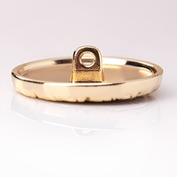 Kancing Logam Bulat untuk Mantel Formal, Blazer, dan Pakaian, Bahan Alloy, Dekoratif