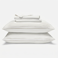 Parure de lit de luxe 100 % coton de marque américaine, vente en gros, imprimé coloré, pour usage domestique et hôtelier, avec taies d'oreiller et drap-housse/drap plat