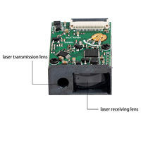 Capteur de mesure de distance laser vert industriel de 100m Module de capteur de mesure laser de haute précision avec sortie TTL // RS232