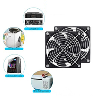 Kit de ventilateur d'extraction solaire avec panneau solaire 12W 2 pièces de ventilateur CC sans balais à grande vitesse ventilateur de ventilation à énergie solaire pour poulailler à effet de serre