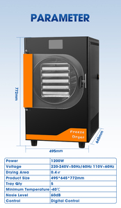 Liofilizador de Alimentos de la Mejor Calidad, Máquina de Secado por Congelación para el Hogar con Bomba de Vacío sin Aceite, Disponible en EE. UU. - Product Image 5