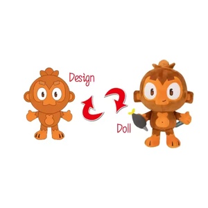 Customizable Plush Toys Cute Pillow PP Cotton Plush <b>Doll</b> Bedside Pillow Pad Custom logo Packaging Label Hanging Tag - Product Image 3