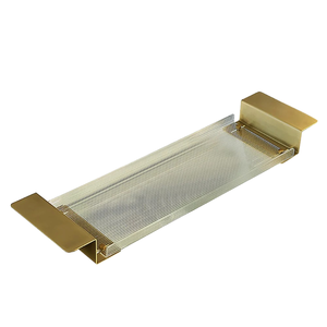 Plateau de bain extensible en acrylique transparent élégant, léger et multifonctionnel, pour salle de bain de mariage, avec un design moderne - Product Image 1