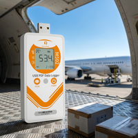 Enregistreur de données de température conforme aux normes de transport aérien M502 : Certifié DO-160G, enregistreur USB réutilisable avec PDF