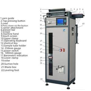 Voll automatische Einzelgarn-Zug festigkeit prüfmaschine ISO2062 DIN53835 Atsm D2256 - Product Image 4