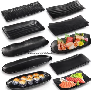 HCMA Japanese A5 A8 Dinnerware Sushi Restaurants Menai <strong>Plastic</strong> Melamine <strong>Rectangular</strong> Salad Dessert Steak Dish <strong>Plate</strong> Food Safe - Product Image 3