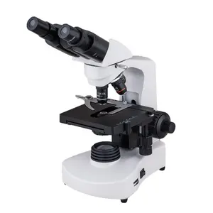 Mikroskop Binokular NK-65B WF10X 40X-1600X, Mikroskop Biologi dengan Penelitian Iluminasi Bawah, Mikroskop Terbalik