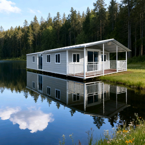 Conteneur résidentiel préfabriqué extensible de 40 pieds personnalisé multi-scénarios multi-usages support en acier pour villa - Product Image 3