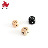 Ensemble de dés D&D en bois personnalisés à coins arrondis avec sac - Prix d'usine, durable et écologique pour jeux de rôle