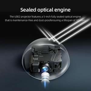 Vente directe en gros pour AUN U002 Smart Android 12 projecteur <span class=keywords><strong>970</strong></span> ANSI Lumen HD projecteur Portable pour Home cinéma théâtre lampe à LED - Product Image 5