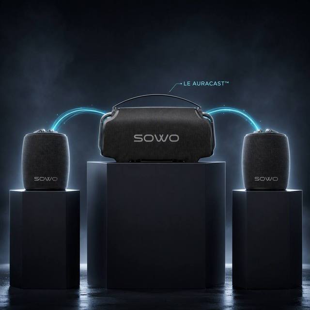 SOWO 2.1 Wireless Audio System 110W RMS Home Theater System  Satellite Speaker Set LE Auracast for Living Room Gaming
