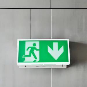 Lumière de secours LED de haute qualité en forme de personne, avec batterie de rechange, idéale pour la sécurité des bâtiments commerciaux - Product Image 1