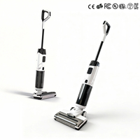 Aspirateur-laveur portable léger autonettoyant à batterie avec assistant vocal et filtre HEPA pour usage domestique