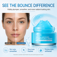 Crème hydratante quotidienne raffermissante Private Label CHK-Cu Bakuchiol Plump Bounce avec triple céramide pour le soin des ridules
