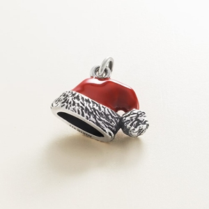 Pendentif de Noël en argent sterling S925 James Avery, chaussettes, pendentif chapeau de Noël, cadeau de bijoux de Noël pour filles - Product Image 4