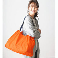 Sac de courses réutilisable pliable grand format en polyester 210D, écologique, avec cordon de serrage, pour le transport quotidien