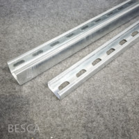 Fournisseur chinois de profilés en acier galvanisé 41x82mm, 41x41mm, 41x21mm, profilés plats et canaux rainurés