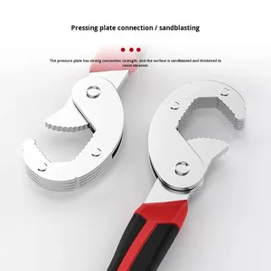 <span class=keywords><strong>Clé</strong></span> métrique multifonctionnelle en acier allié épaissi et réglable de qualité industrielle 200N-M Max Torque Non-Sparkling 60mm Jaw - Product Image 3