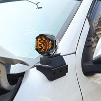Support de fixation pour phares auxiliaires LED tout-terrain CNC, pour Toyota Hilux, montage sur montant A ou capot.