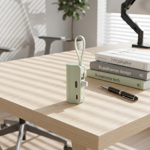 AD4012 พาวเวอร์แบงค์แบบแคปซูลทนทาน สาย TPE ในตัว ชาร์จเร็ว 22.5W ความจุ 5000mAh พร้อมสายคล้องคอสำหรับใช้งานประจำวัน - Product Image 5