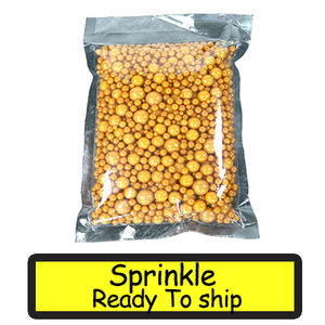 <span class=keywords><strong>Sucre</strong></span> en paillettes (forme solide) en gros d'usine, 1 kg, pour la décoration de cupcakes et de gâteaux, emballage en sachet - Product Image 3