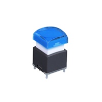 Commutateur de 20mm, série PLC 12 15 17.4mm, avec bouton-poussoir à double LED, silencieux, pour faible tension