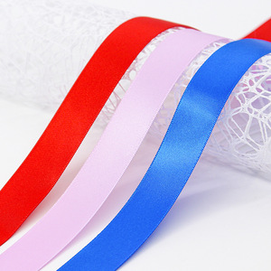 Woric Red Solid Polyester Satin <b>Ribbon</b> 1 Inch 50 Yards Romantic Style Birthday Party Craft Supplies Wedding Hair <b>Bows</b> Gift - Product Image 5