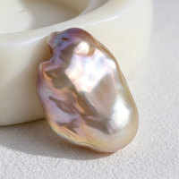 Perles baroques d'eau douce naturelles de qualité AAAA, 18-25 mm, blanches, multicolores, violettes, grandes, irrégulières, sans trou, pour la fabrication de bijoux