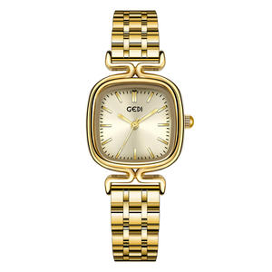 Montre pour femme minimaliste de luxe avec boîtier rectangulaire, vintage, élégante, à quartz, pour Noël, tendance - Product Image 1